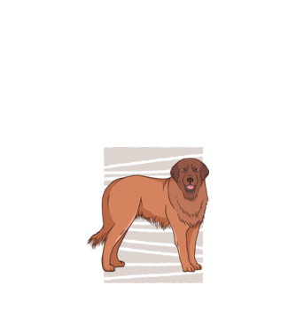 Câine ciobănesc Leonberg model negru pe tricou