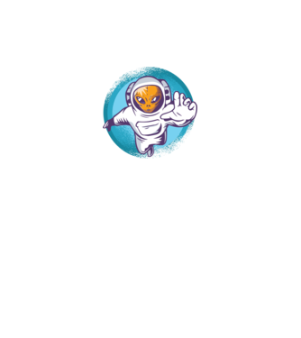 Alien Astronaut model negru pe tricou