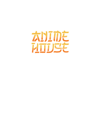 Anime House model negru pe tricou