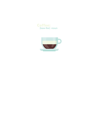 Definiție cafea model negru pe tricou