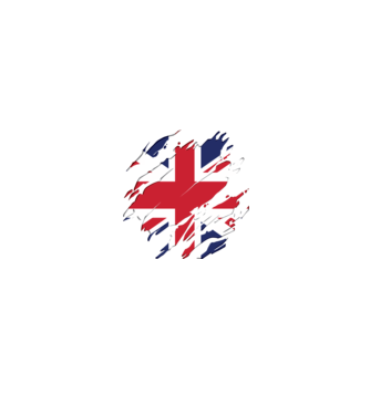 UK Steagul Regatului Unit model negru pe tricou