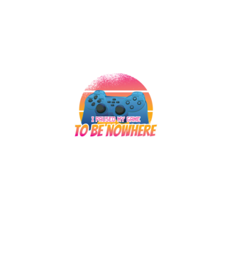 I paused my game to be nowhere model negru pe tricou