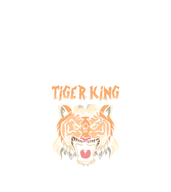 Tiger King model negru pe tricou
