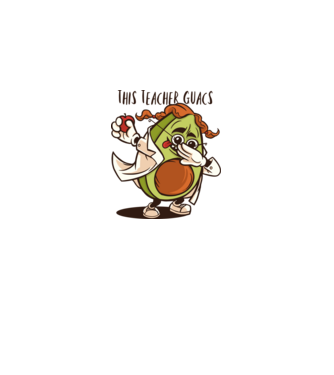 Profesor Avocado DAB model alb pe tricou