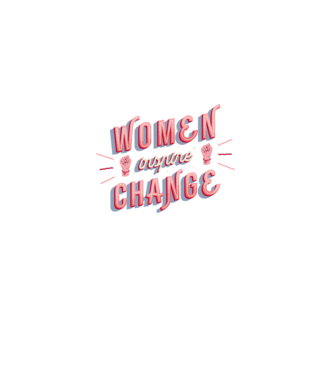 Women inspire change Ziua Femeii model roz deschis pe tricou