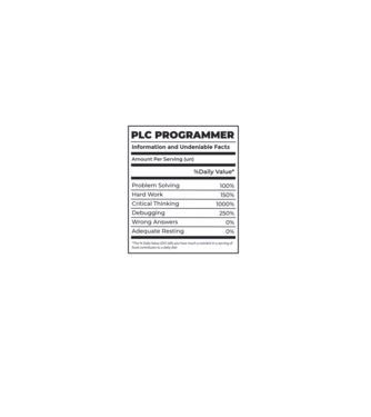 Programator PLC model negru pe tricou