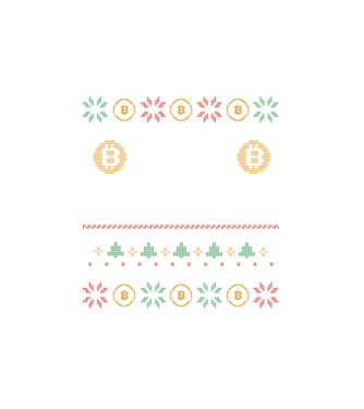 Buy the Dip Bitcoin Ugly Sweater model alb pe tricou
