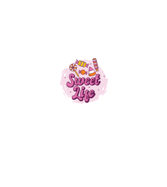 Sweet Life - Viață dulce model negru pe tricou