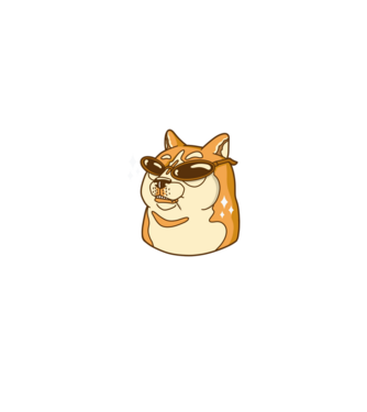 Doge Coin model negru pe tricou