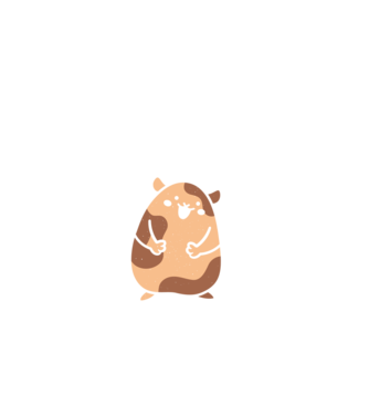 Cea mai bună mamă Hamster model alb pe tricou