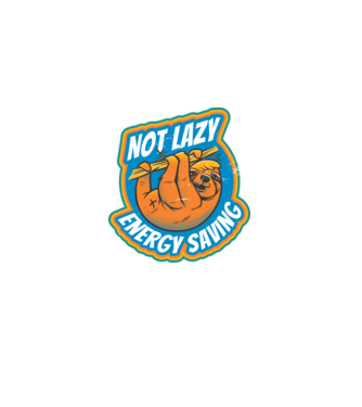 Not Lazy, Energy Saving - Leneș model  pe tricou