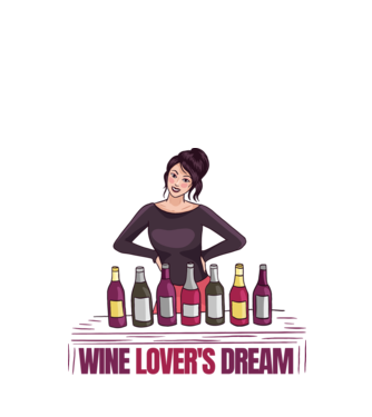 Degustare de vinuri model alb pe tricou