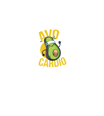 Avo Cardio Antrenament Avocado model albastru jeanși pe tricou