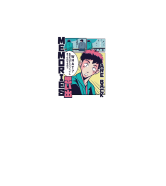 Anime Vaporwave benzi desenate model alb pe tricou