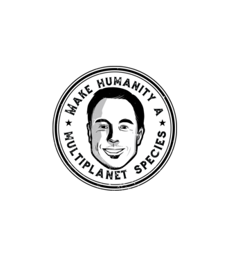 Make humanity a Multiplanet species Elon Musk model alb pe tricou