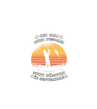 Cei mai buni Pescari sunt născuți în Septembrie model negru pe tricou