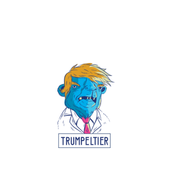 Trumpeltier monstru Trump model alb pe tricou