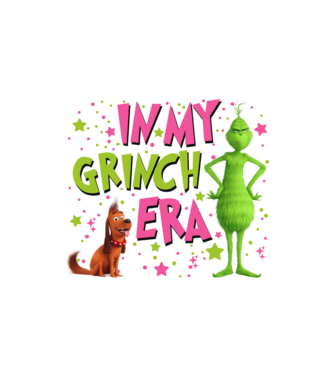In my Grinch era model nisipiu pe tricou