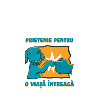 Prietenie pentru o viață întreagă model alb pe tricou