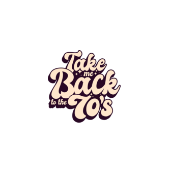 'Retro - Take me back to the 70''s' model albastru deschis pe tricou