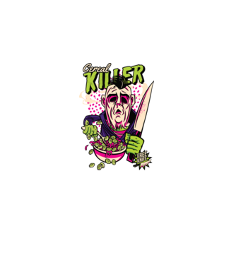 Cereale Killer Fulgi de cereale model negru pe tricou