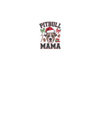 Pitbull Mama model alb pe tricou
