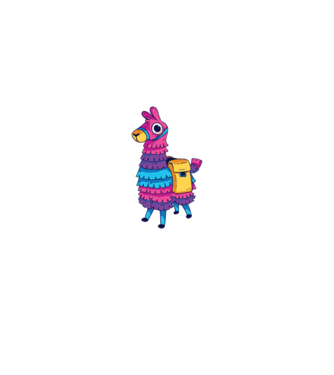 Fortnite LLama - Tricou gamer cu lama model negru pe tricou