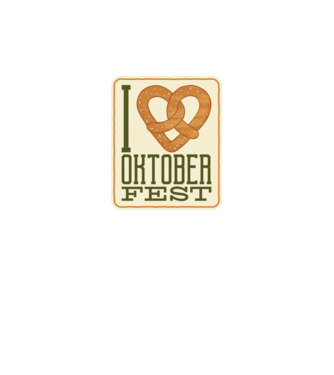 I Love Oktoberfest model negru pe tricou