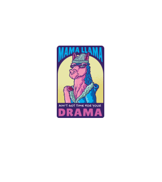 Mama Lama model roz deschis pe tricou