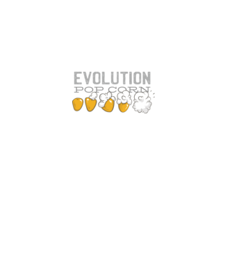 Evoluție Popcorn model negru pe tricou