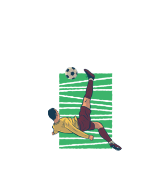 Fotbalist foarfecă model negru pe tricou