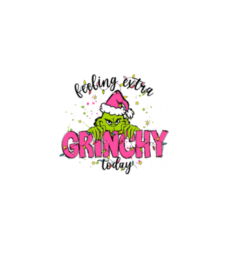 Feeling extra Grinchy today model liliachiu pe tricou