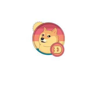 Doge Coin model gri închis pe tricou