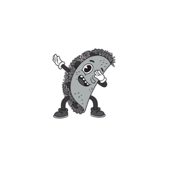 Taco DAB model gri pe tricou