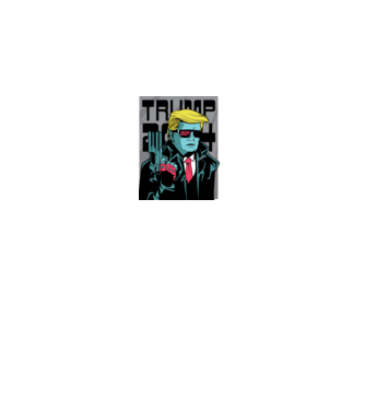 Trump Terminator 2024 model negru pe tricou