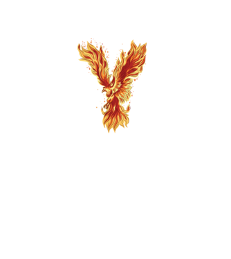 Pasărea Phoenix model negru pe tricou