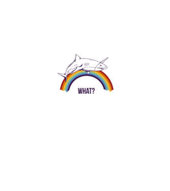 Rechin unicorn model alb pe tricou
