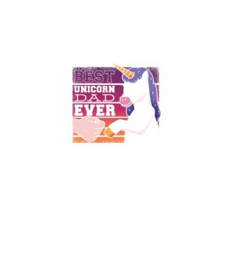 Cel mai bun Tată Unicorn model negru pe tricou