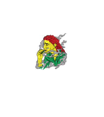 Dreadlock model negru pe tricou