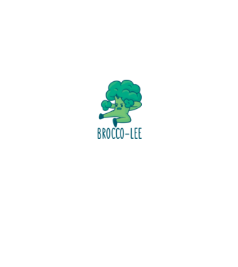 Brocco-Lee - Broccoli Karate model alb/roșu pe tricou