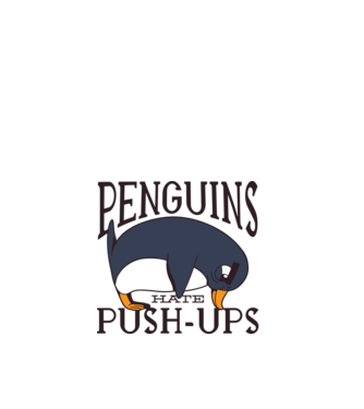 Pinguinii urăsc flotările model nisipiu pe tricou
