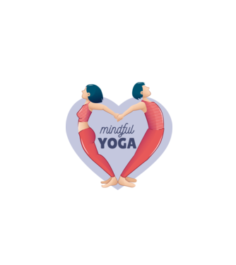 Dragoste Yoga - tricou Yoga model albastru închis pe tricou