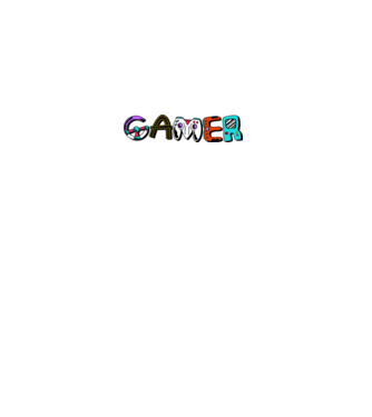 Inscripție Gamer model gri pe tricou