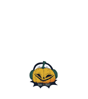 Dovleac Halloween model negru pe tricou