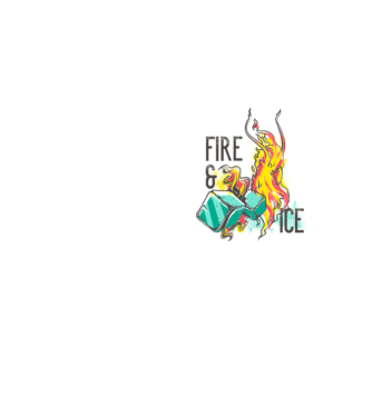 Fire and Ice model galben neon pe tricou