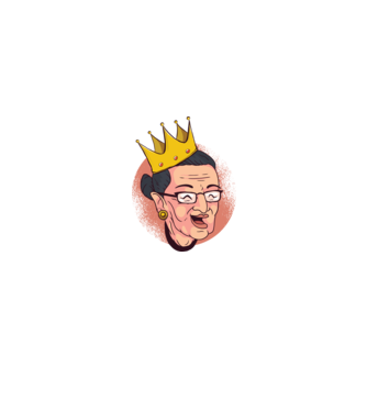Ruth Bader Ginsburg model negru pe tricou