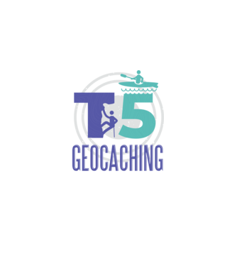 T5 Geocaching model mov pe tricou
