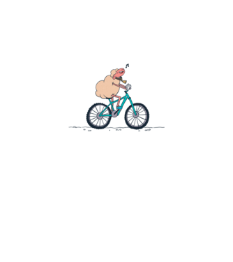 Miel cu bicicletă model alb pe tricou