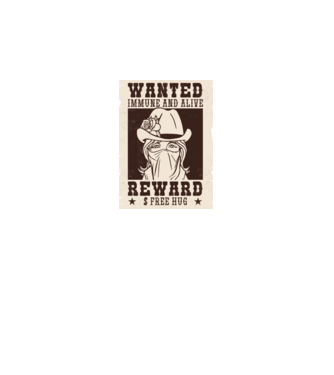 Afiș Wanted - Îmbrățișări gratuite model negru pe tricou