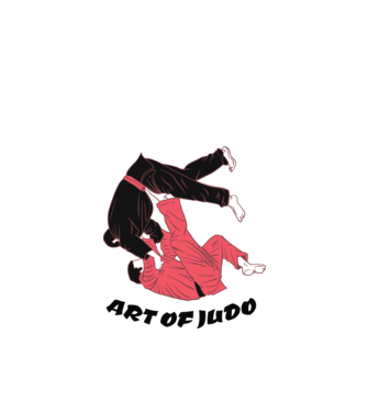 Art of Judo model alb pe tricou